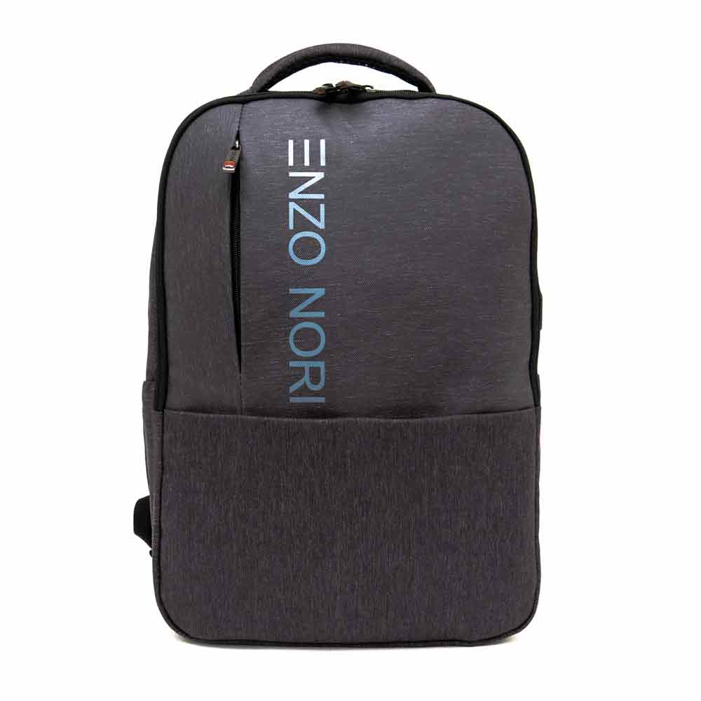 Раница за лаптоп ENZO NORI модел SEAL полиестер сив