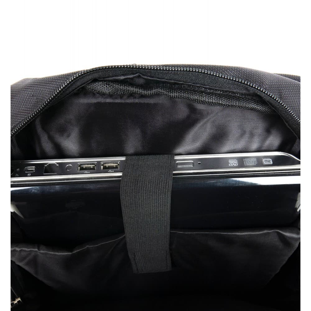 Раница ENZO NORI модел OVERLAY текстил черен