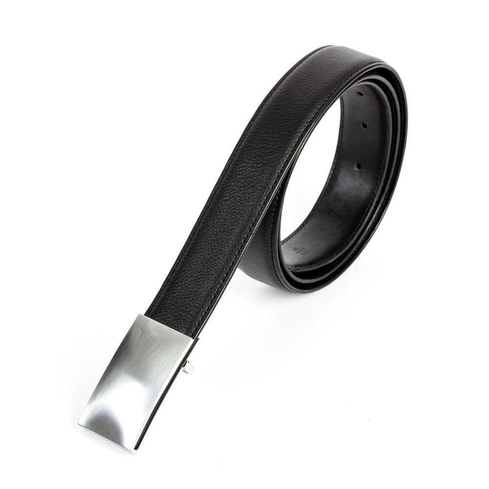 Колан ENZO NORI модел DOMINIC естествена кожа черен