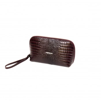 Несесер за грим PAULA VENTI модел CHARM естествена кожа бордо лазер