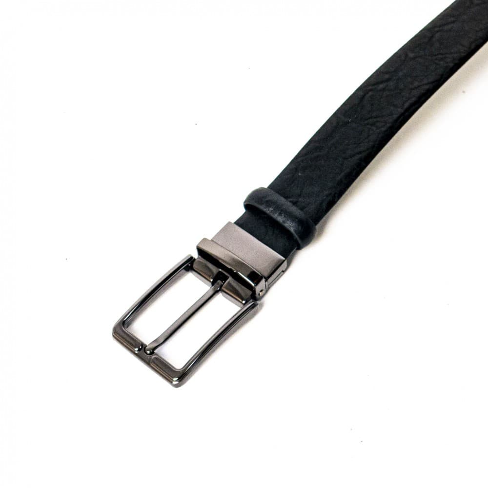 Колан ENZO NORI модел ALF естествена кожа черен