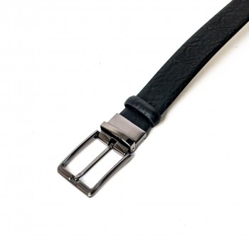 Колан ENZO NORI модел ALF естествена кожа черен