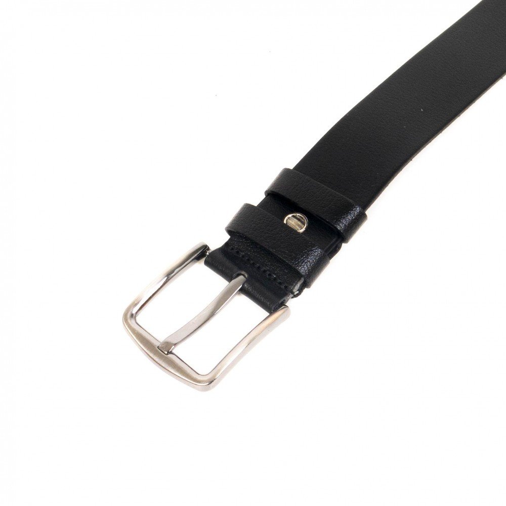 Колан ENZO NORI модел ALBER естествена кожа черен