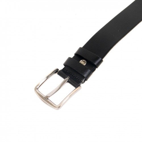 Колан ENZO NORI модел ALBER естествена кожа черен