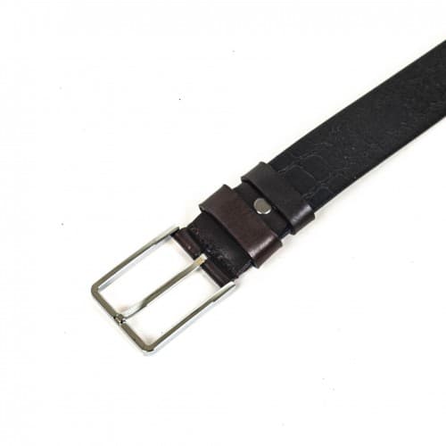 Колан ENZO NORI модел CORSE естествена кожа тъмно кафяв