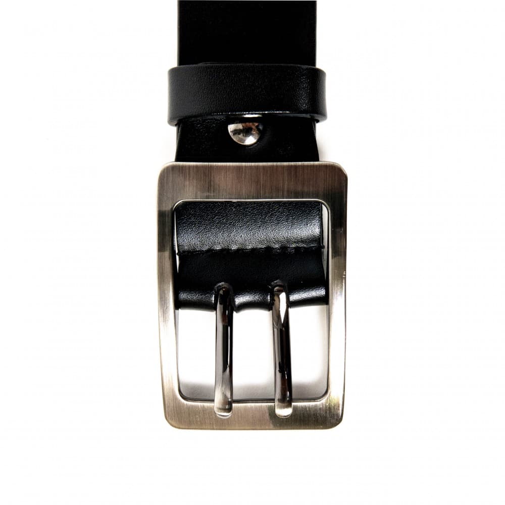 Колан ENZO NORI модел FAZIO естествена кожа черен