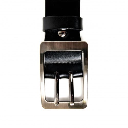 Колан ENZO NORI модел FAZIO естествена кожа черен