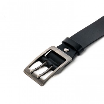 Колан ENZO NORI модел FAZIO естествена кожа черен