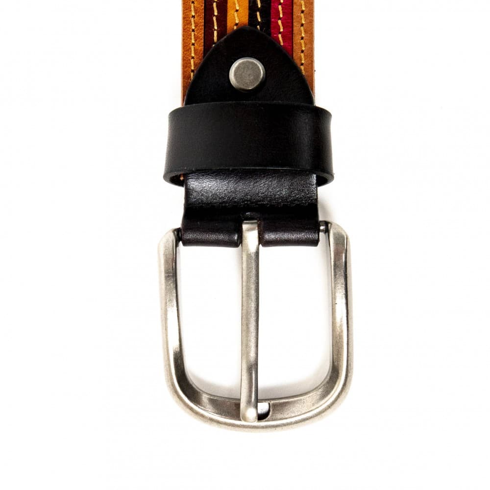 Колан ENZO NORI модел BARTI естествена кожа шарен