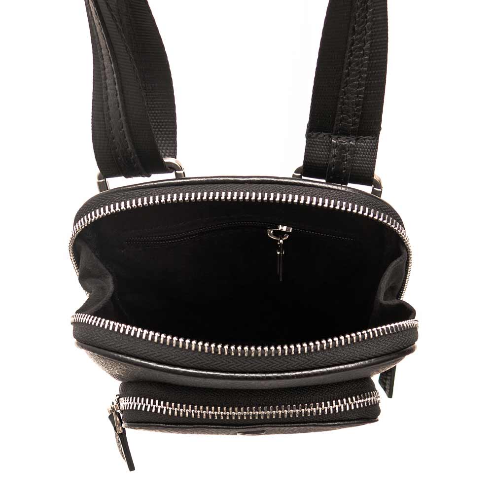 Мъжка чанта през рамо ENZO NORI модел VICI естествена кожа бежов