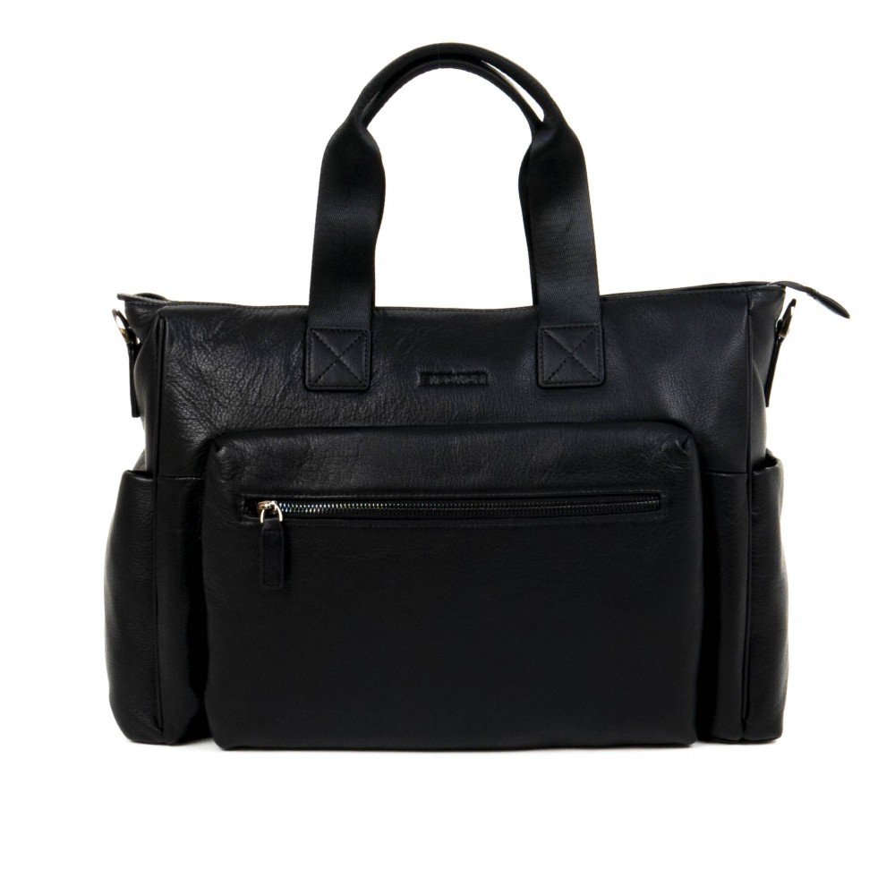 Пътна чанта ЕNZO NORI модел AVENUE естествена кожа черен