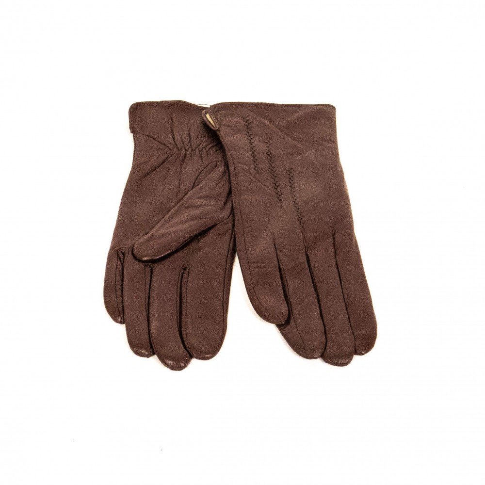 Дамски ръкавици Paula Venti модел EULA естествена кожа кафяв