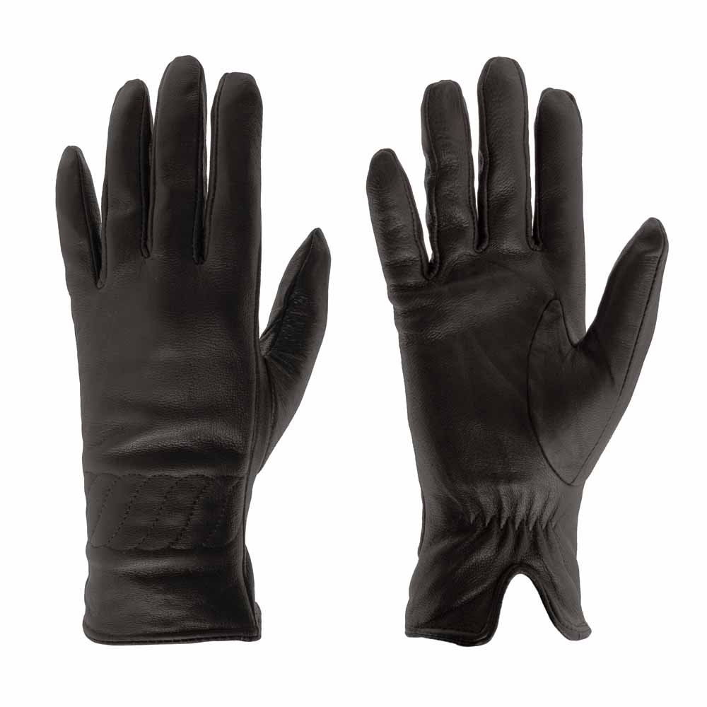 Дамски ръкавици PAULA VENTI модел ALY естествена кожа черен