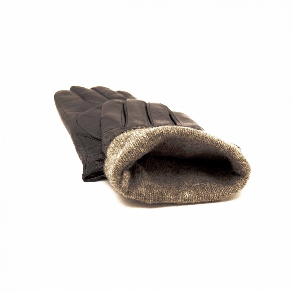 Мъжки ръкавици естествена кожа модел SANS черен