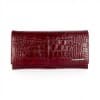 Дамско портмоне ENZO NORI модел CLASSIQUE естествена кожа бордо кроко