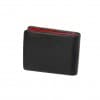 Мъжки портфейл ENZO NORI модел FATE естествена кожа черен-червен