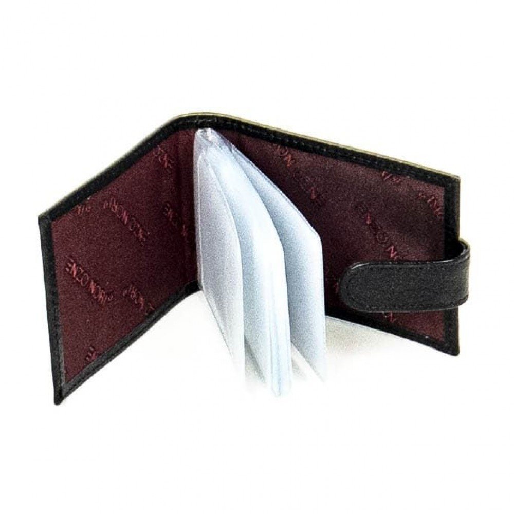 Визитник ENZO NORI модел BOLERO естествена кожа бордо
