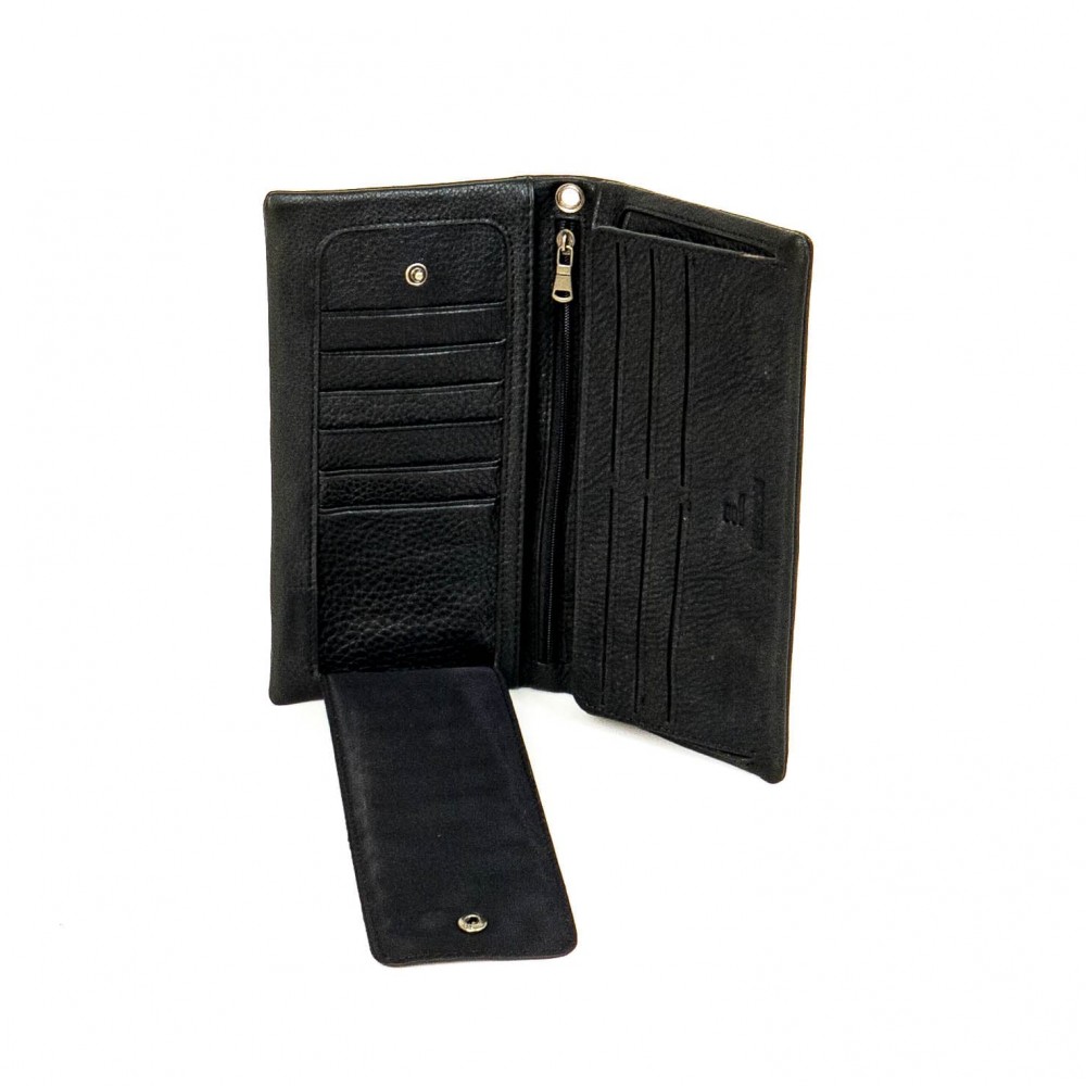 Мъжки портфейл ENZO NORI модел CAPA естествена кожа черен