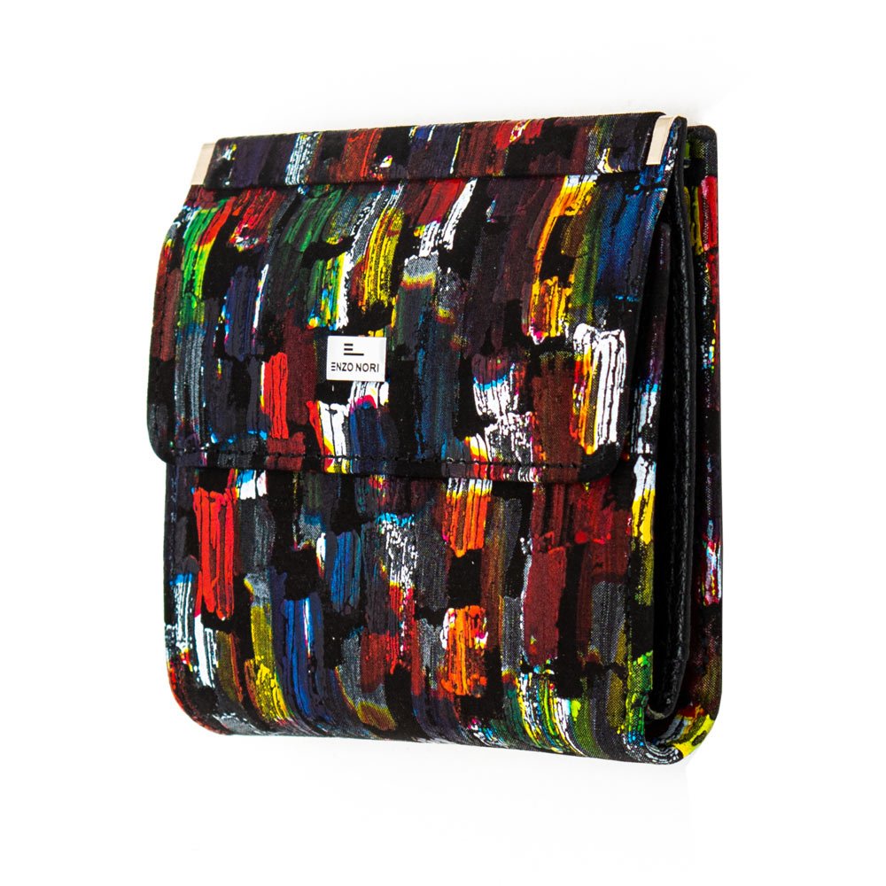 Малко дамско портмоне ENZO NORI модел MINI естествена кожа тъмна палитра