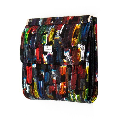 Малко дамско портмоне ENZO NORI модел MINI естествена кожа тъмна палитра