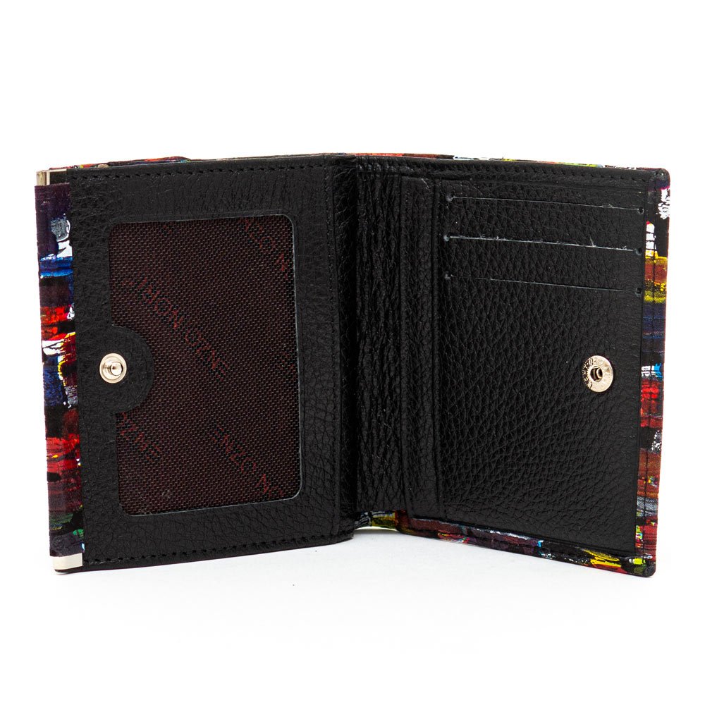 Малко дамско портмоне ENZO NORI модел MINI естествена кожа тъмна палитра