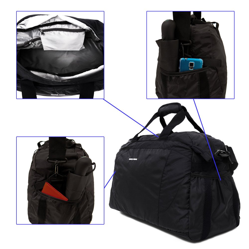 Сак ENZO NORI модел SEVEN-L текстил черен